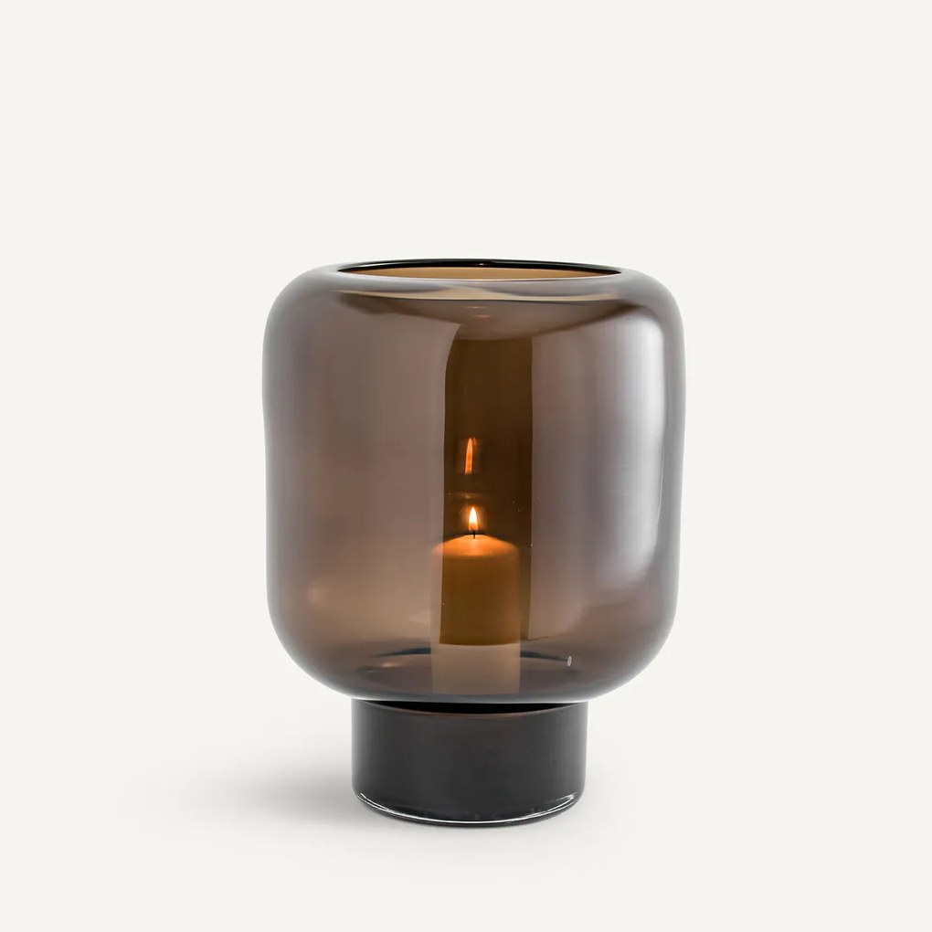 Vaas in glas, H35 cm, Rondi