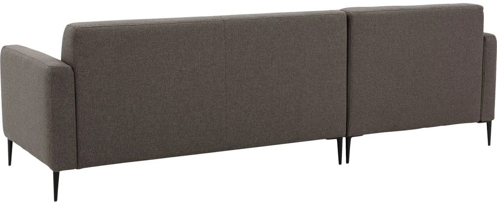 Goossens Key West bruin, stof, 2,5-zits, modern design