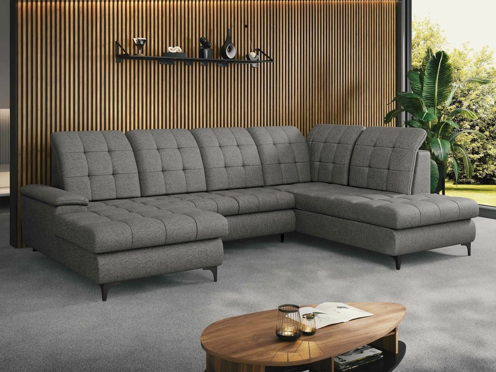 Hoekbank Sanford 100, Aanwezig, Aanwezig, 330x212x105cm, 165 kg, Poten: Kunststof, Metaal, Hout: Grenen, Beuk