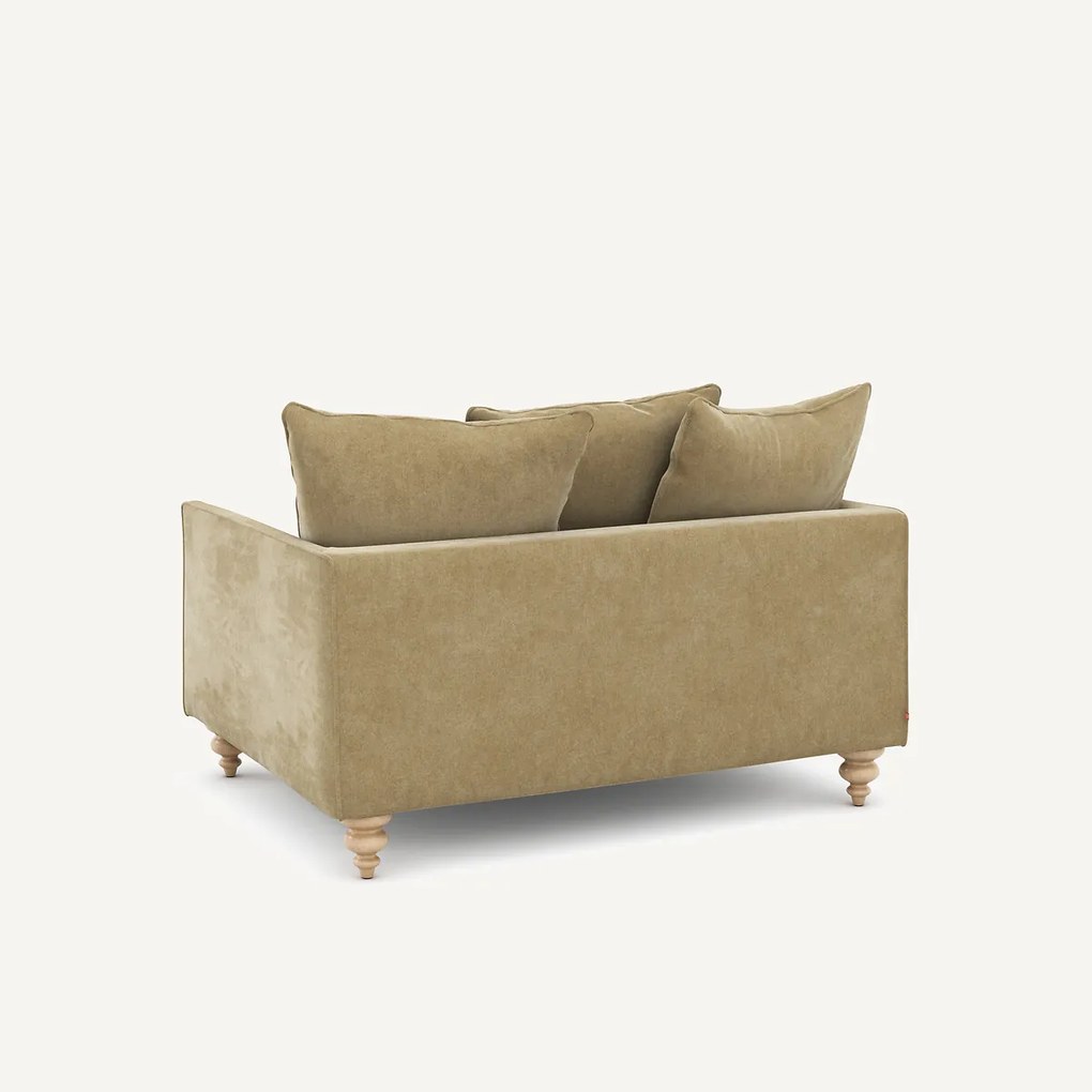 2-zits stonewashed fluwelen bank, Lazare