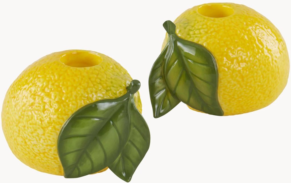 Set van 2 handgemaakte kandelaars Sour