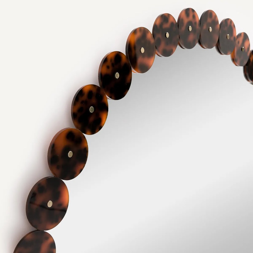 Ronde spiegel van hars diameter 100 cm, Kioo