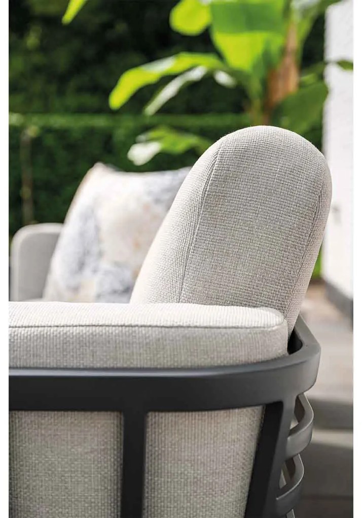 Garden Impressions Sentosa loungeset 4-delig - donker grijs