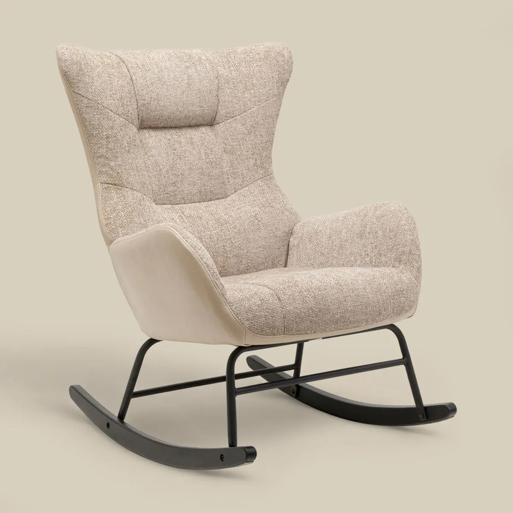 Beige Schommelstoel