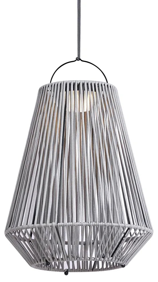 Buitenlamp Bohemian tafellamp grijs incl. LED 3-staps dimbaar IP54 solar oplaadbaar - DucaBohemian IP54 Bohemian Buitenverlichting rond