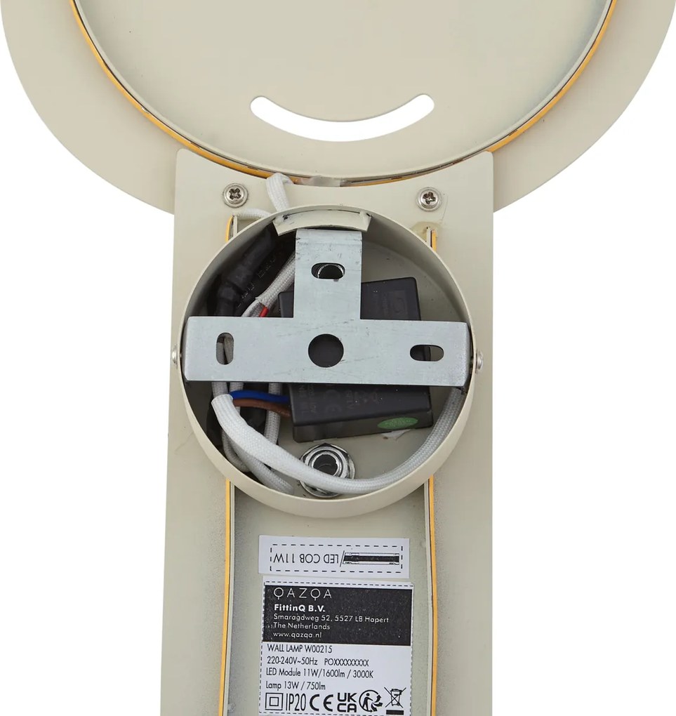 Kinder wandlamp beige incl. LED 3-staps dimbaar - Gigi the Giraffe