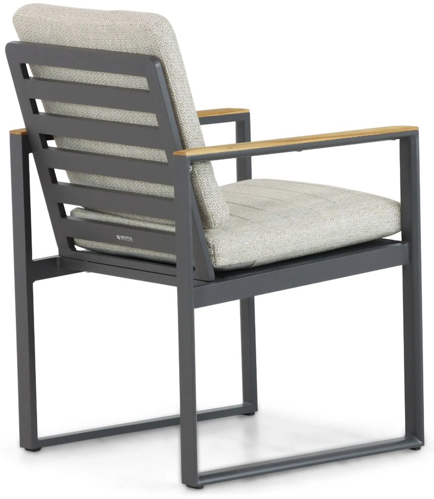 Tuinstoel Aluminium Grijs-antraciet Lifestyle Garden Furniture Faro
