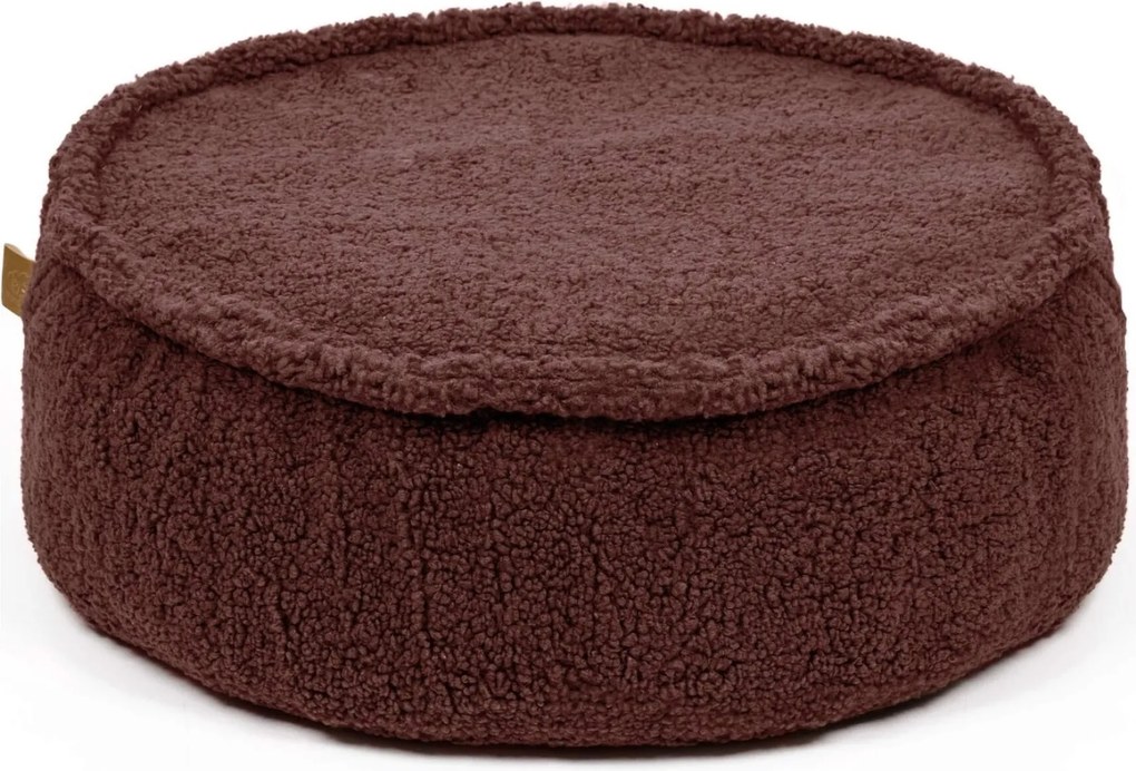 Ronde Kinderpoef Bearly Teddy - Bruin