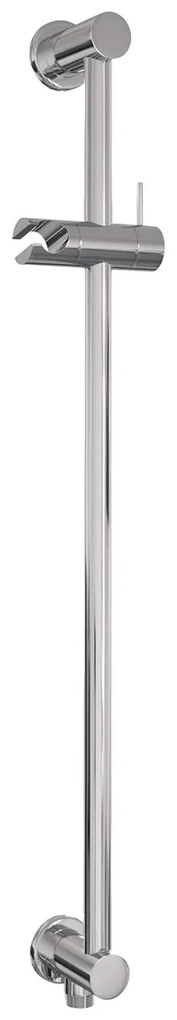 Brauer Stripe inbouw regendouche met 25cm hoofddouche, met gebogen muurarm, glijstang en staafhanddouche set 20 chroom