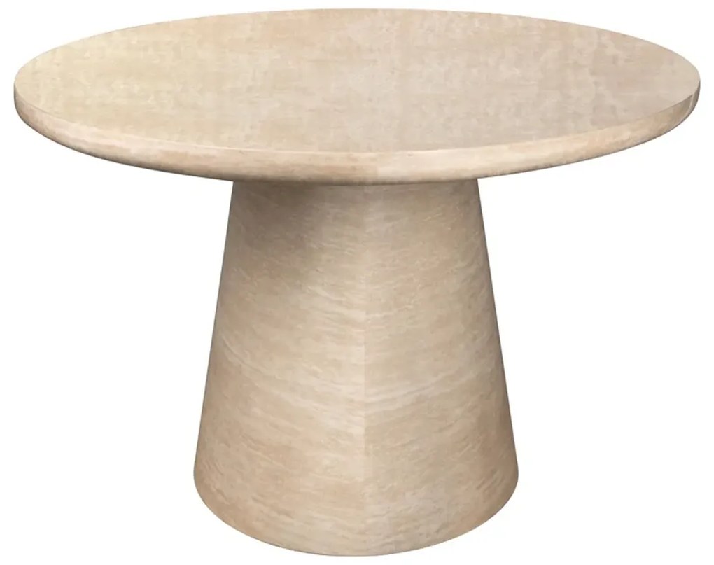 Richmond Interiors Fictus Ovale Eettafel Travertin Beige - 240 X 120cm.