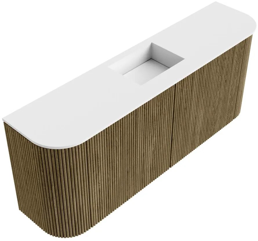 Mondiaz Joya 105cm toiletmeubel ronding links/rechts dusk met wastafel faye midden 1 kraangat talc