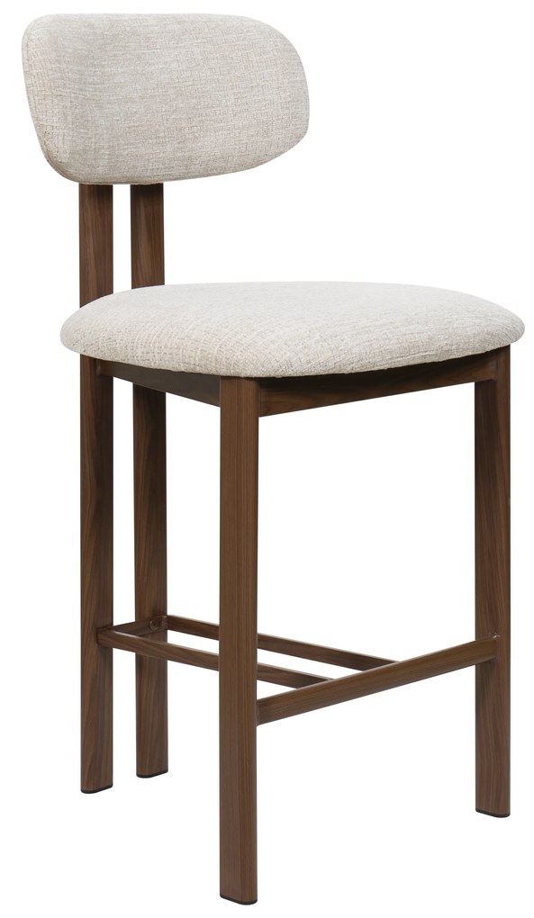 Wabi Sabi Barkruk Walnoot