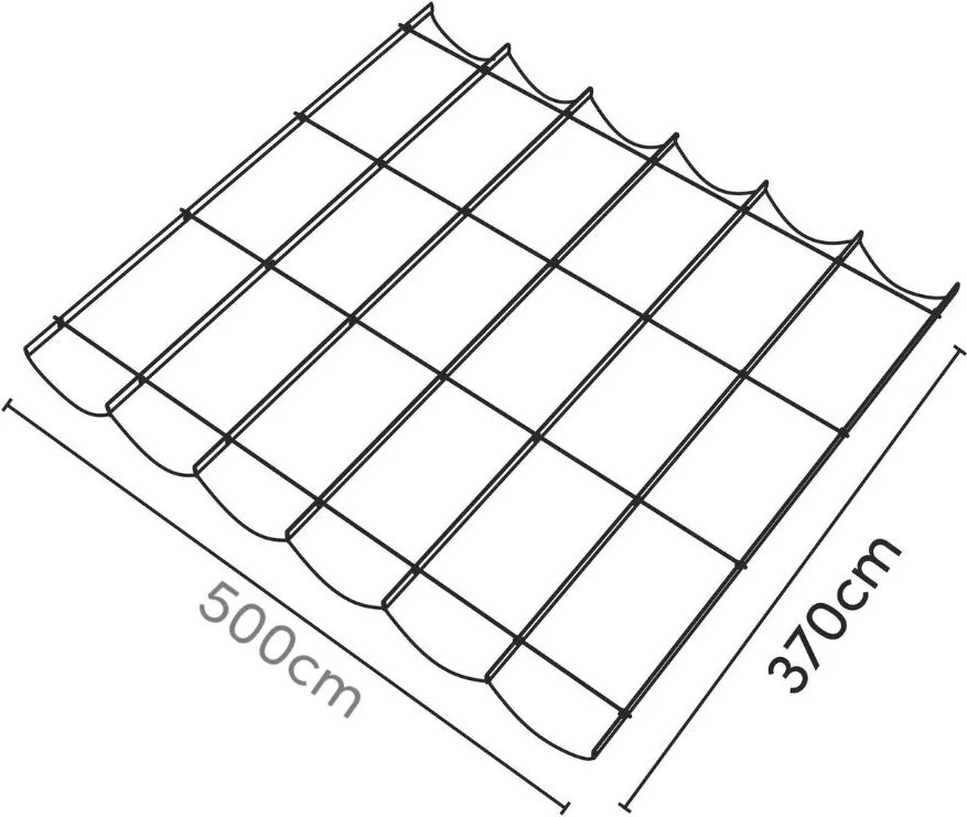 Platinum Coolfit Harmonica schaduwdoek 370x500 - beige