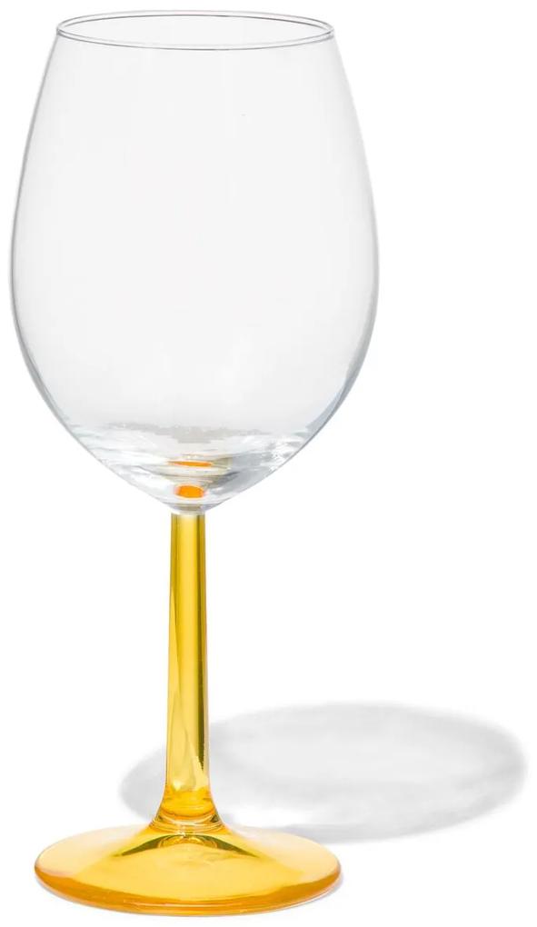 HEMA Wijnglas 430ml Tafelgenote Glas Met Geel