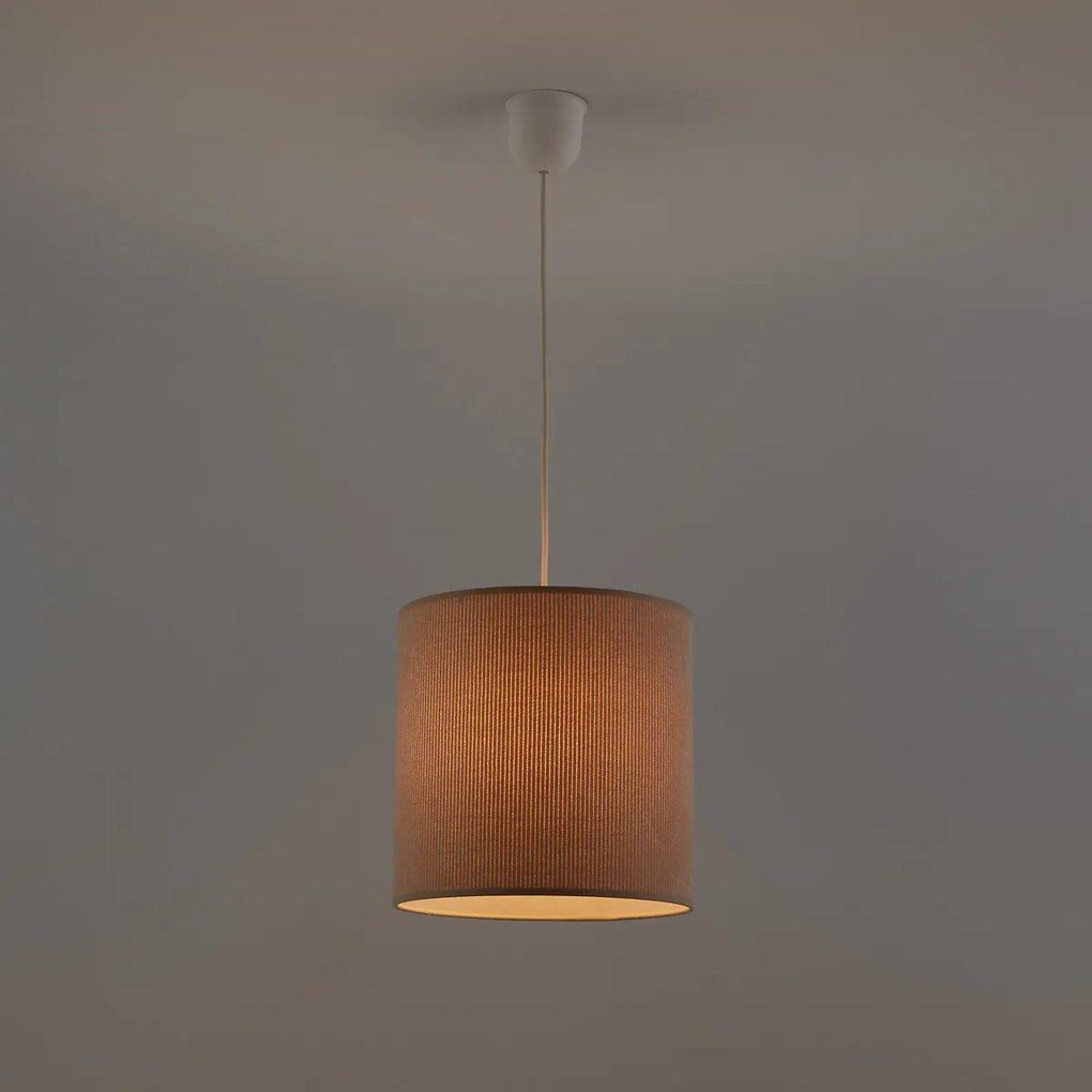 Hanglamp/Lampenkap in ribfluweelØ25cm, Thalia