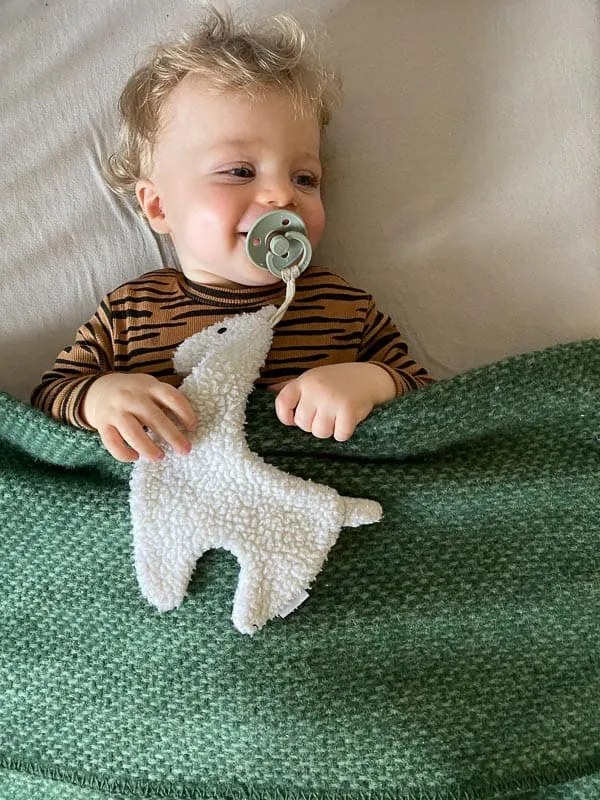 Klippan - Ledikantdeken Wol Domino - Groen