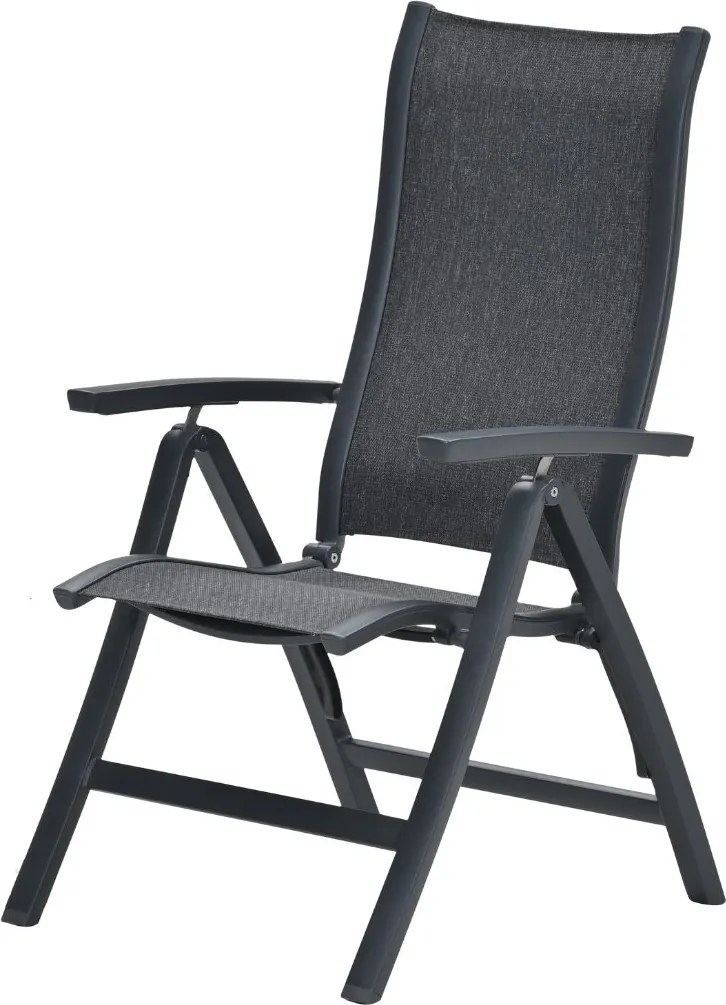 Garden Impressions Hilly tuinstoel verstelbaar - donker grijs