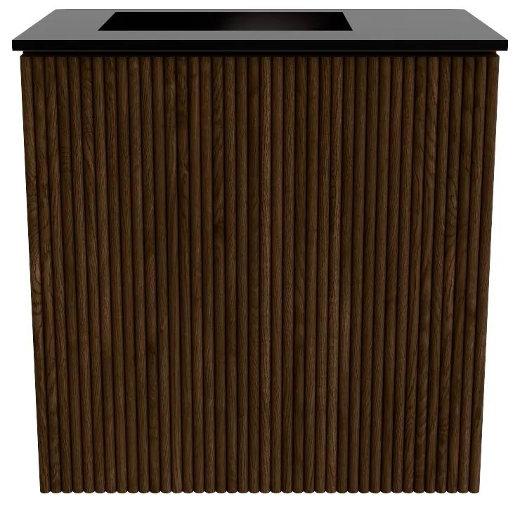 Mondiaz Joya 40cm toiletmeubel walnut met wastafel faye links zonder kraangat urban