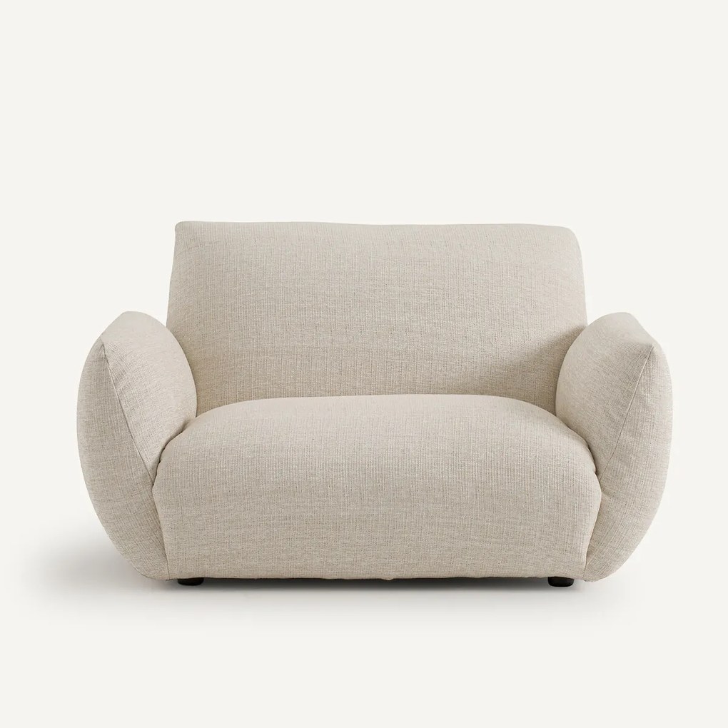 Fauteuil in canvas stof, Spogano