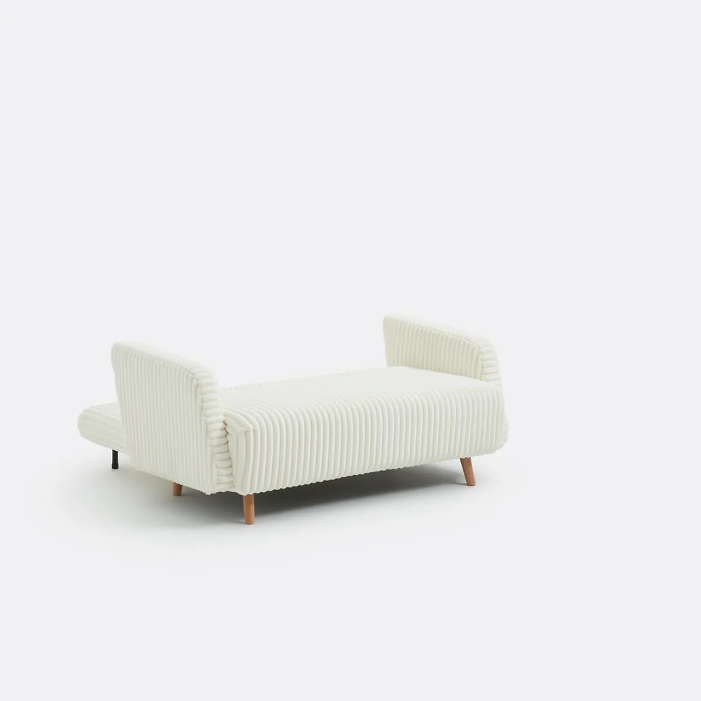 Omvormbare bank, fluweel met grove rib, 2-zit. Cosico