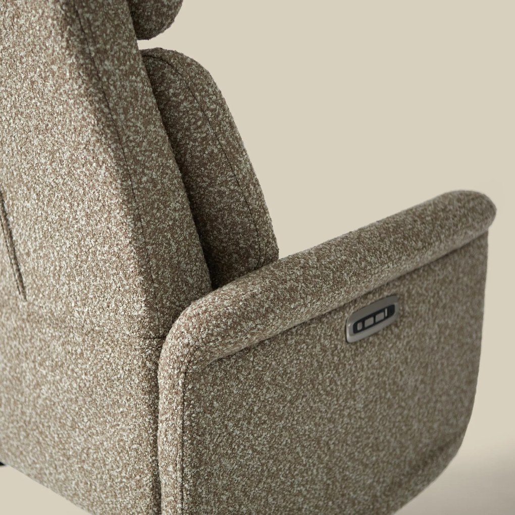 Relaxfauteuil Elektrisch Taupe Stof