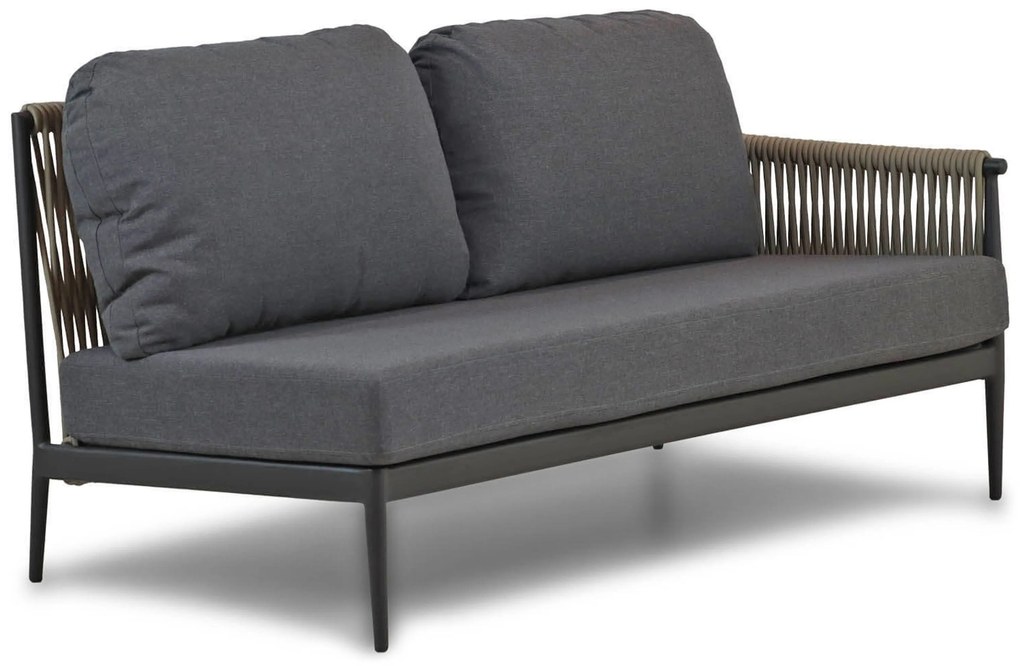 Hoek loungeset 5 personen Aluminium/Rope Taupe Coco Romeo