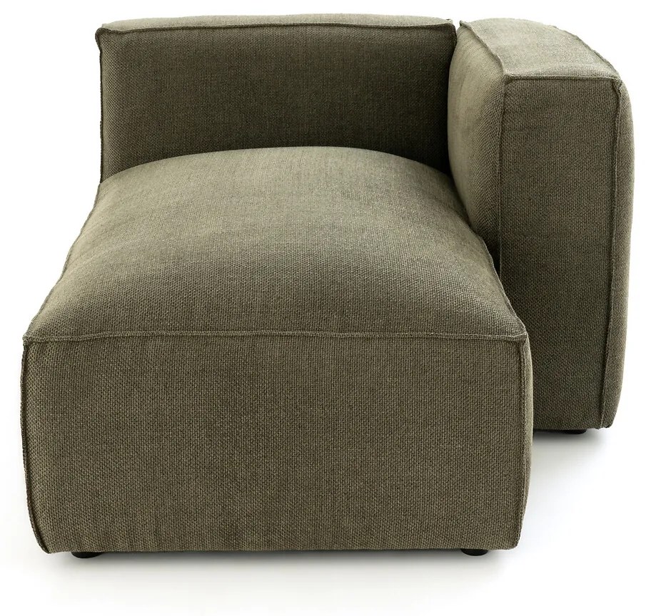 Modulaire longchair getextureerde stof, Seven