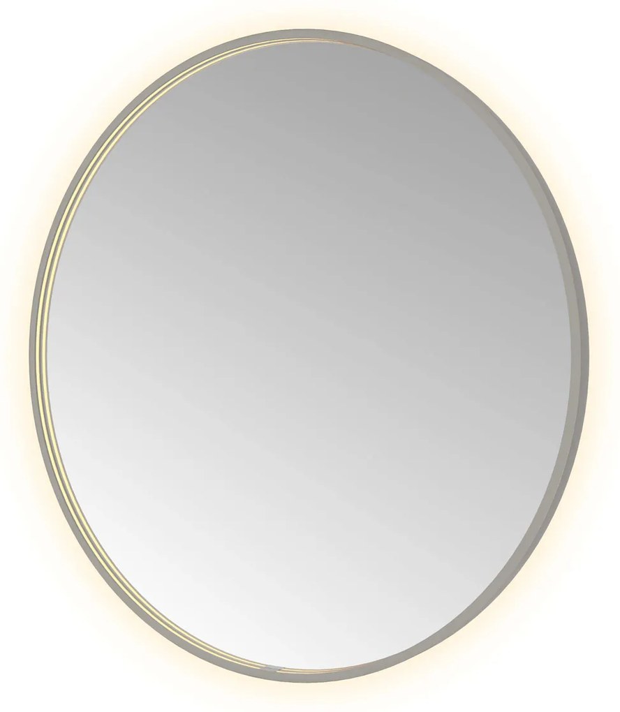 Hotbath &More Round spiegel 100cm geborsteld gunmetal PVD