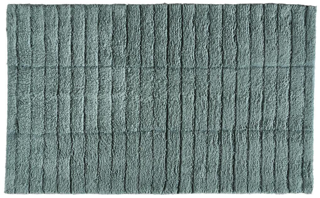 Badmat - tiles - petrolgroen - 100% katoen - 80 x 50 cm