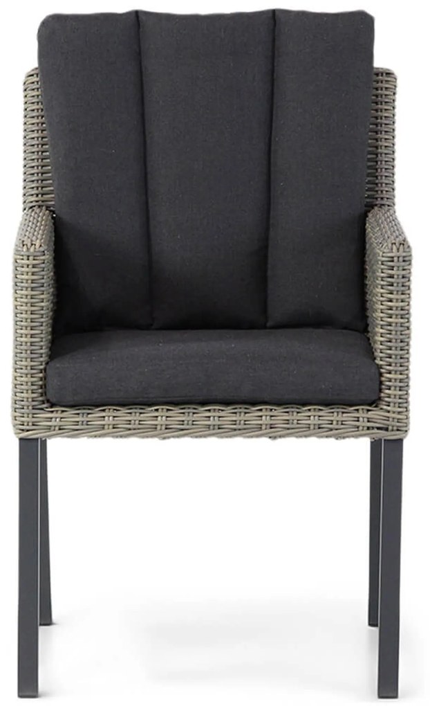 Tuinset 4 personen 90 cm Wicker Taupe Garden Collections Oxbow/Veneto