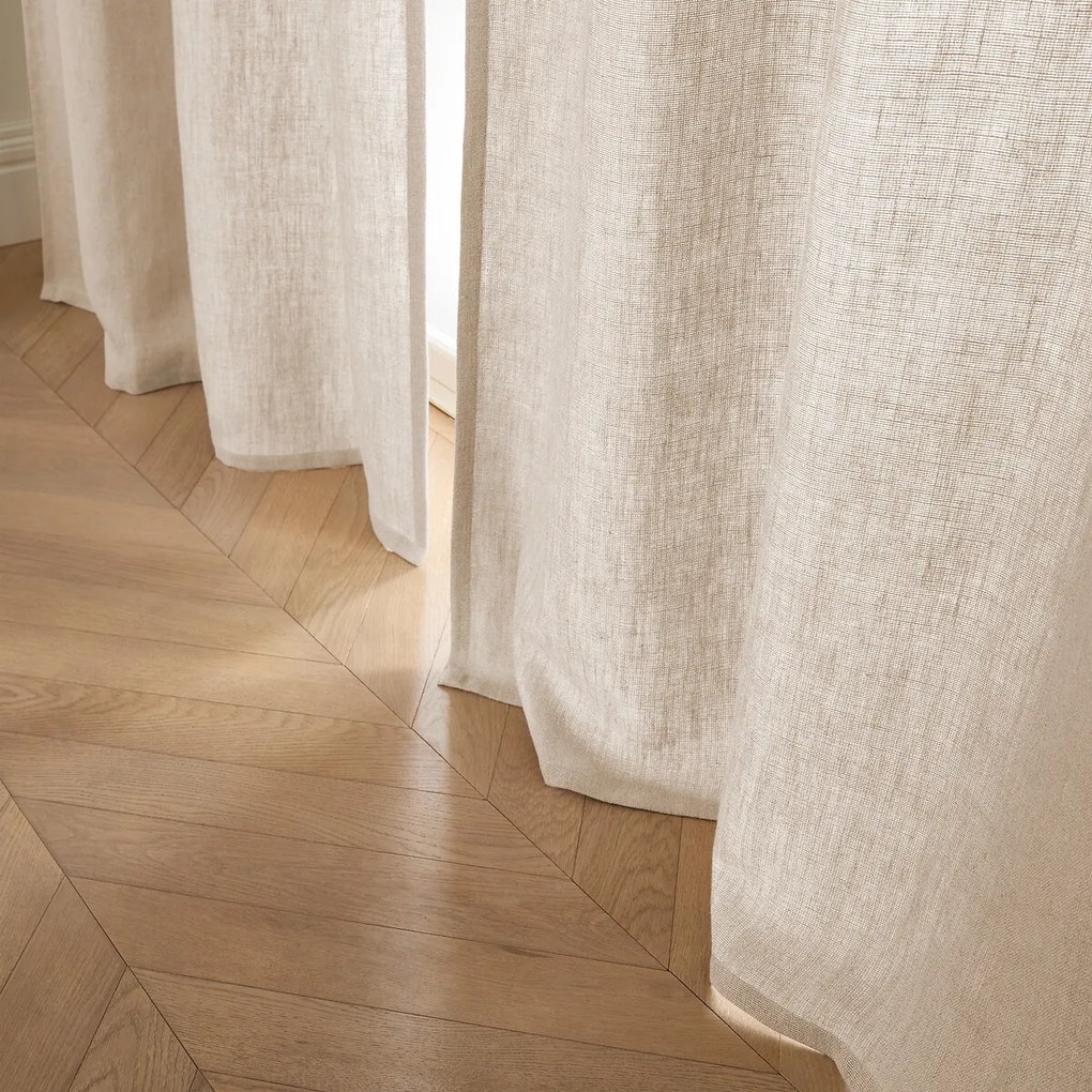 Dikke linnen gordijn, verborgen lussen, Cedal