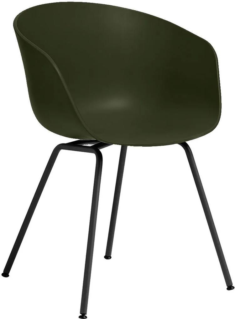 Hay About a Chair AAC26 stoel met zwart onderstel Green
