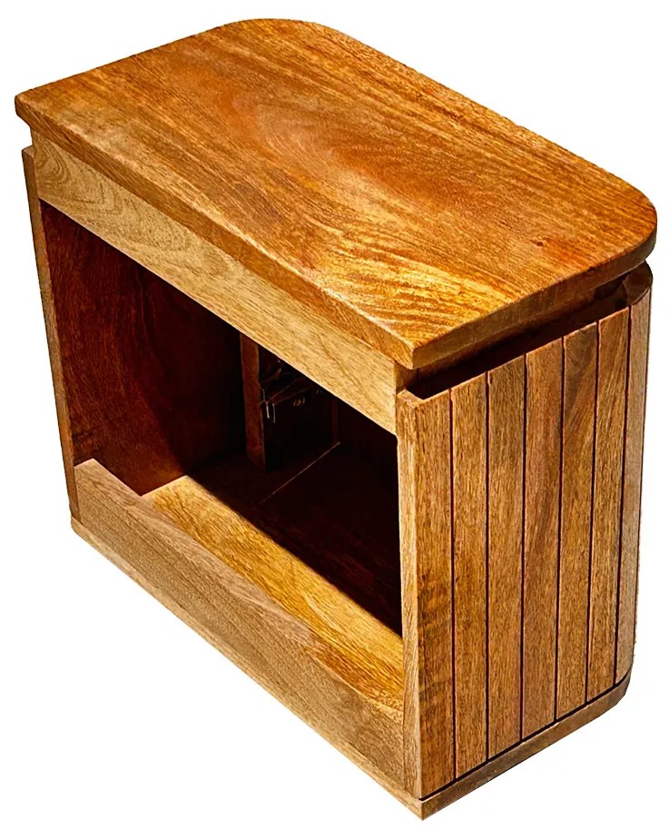 Livli Estrela toiletmeubel met ribbelfront 40cm mangohout zonder waskom