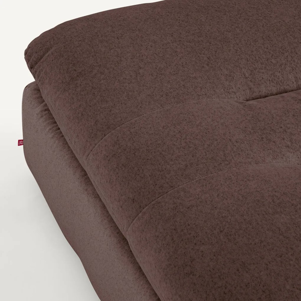 Modulaire voetensteun in linnen fluweel, GIULIANO