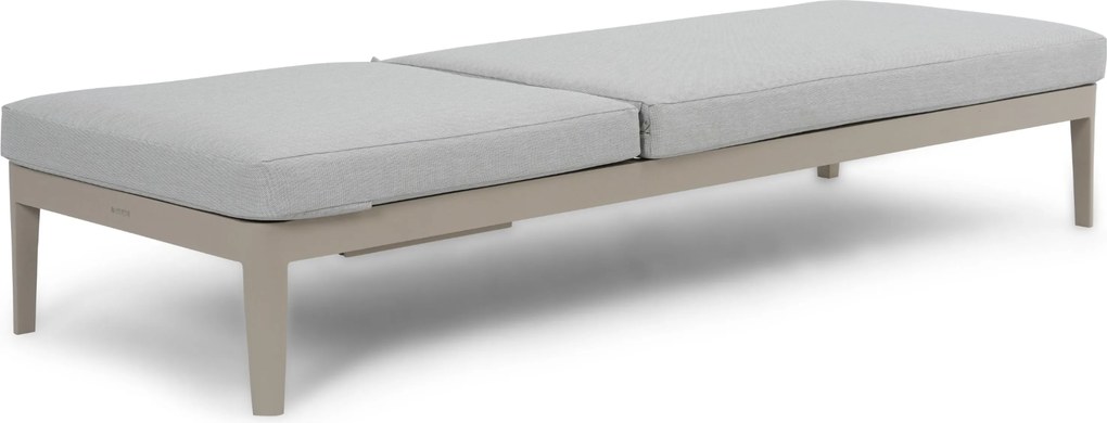 Lifestyle Garden Furniture Mateo Ligbed Met Kussen Loft/soft Grey Aluminium Taupe