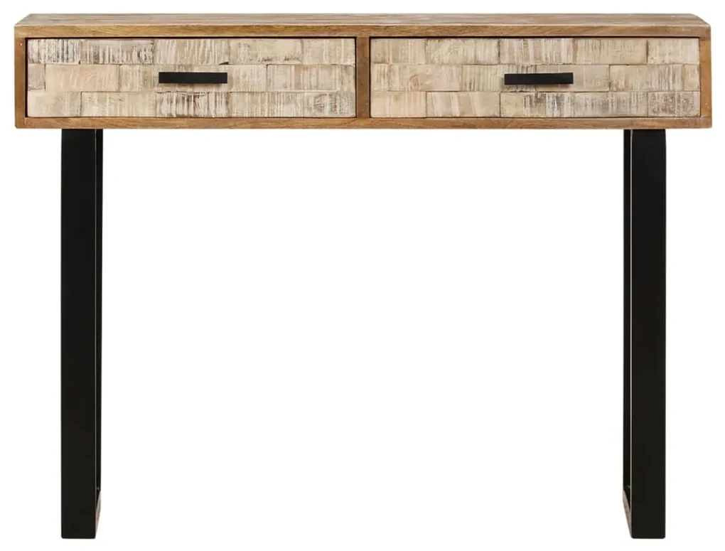 vidaXL Wandtafel 100x30x75 cm massief mangohout