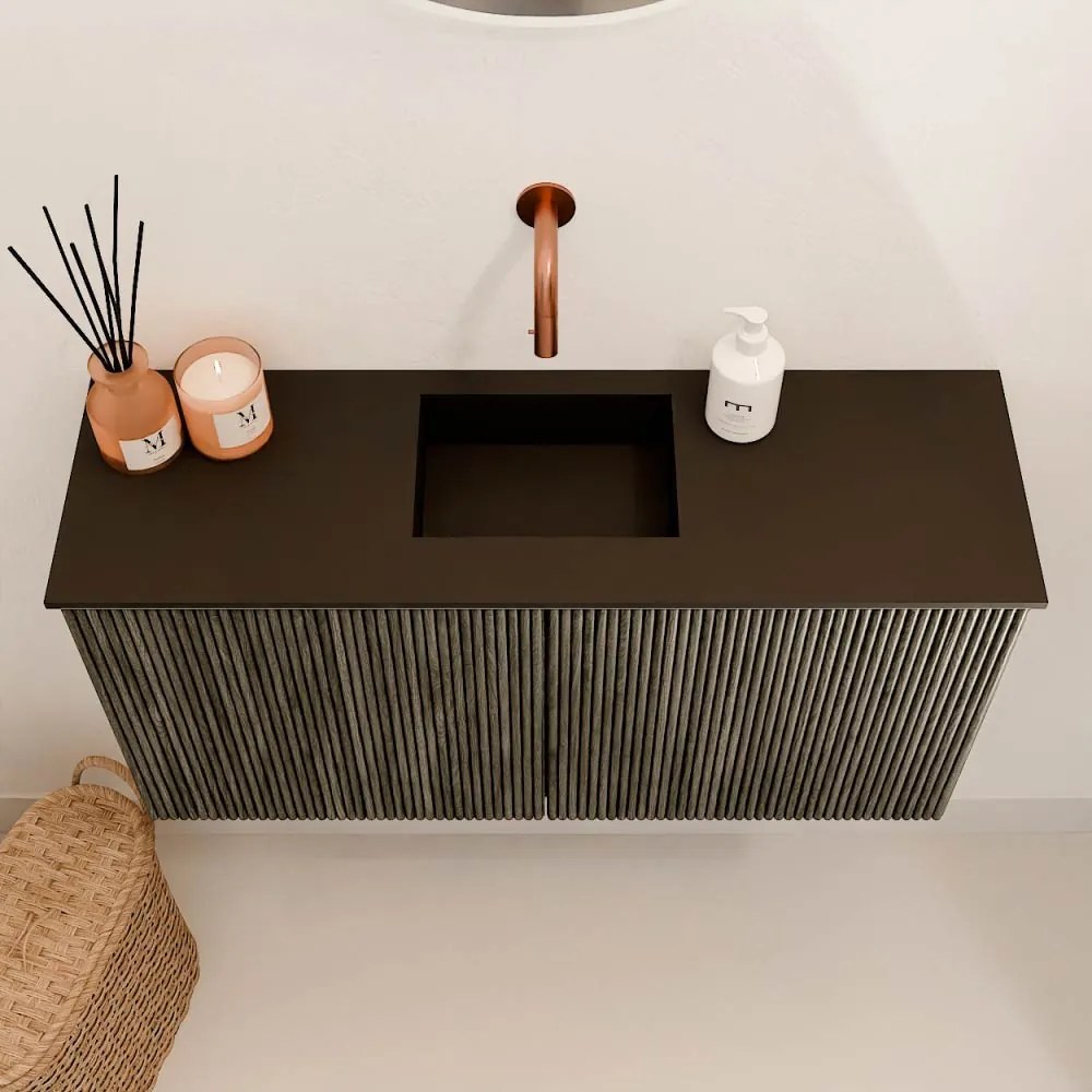 Mondiaz Joya 80cm toiletmeubel shadow met wastafel faye midden zonder kraangat urban