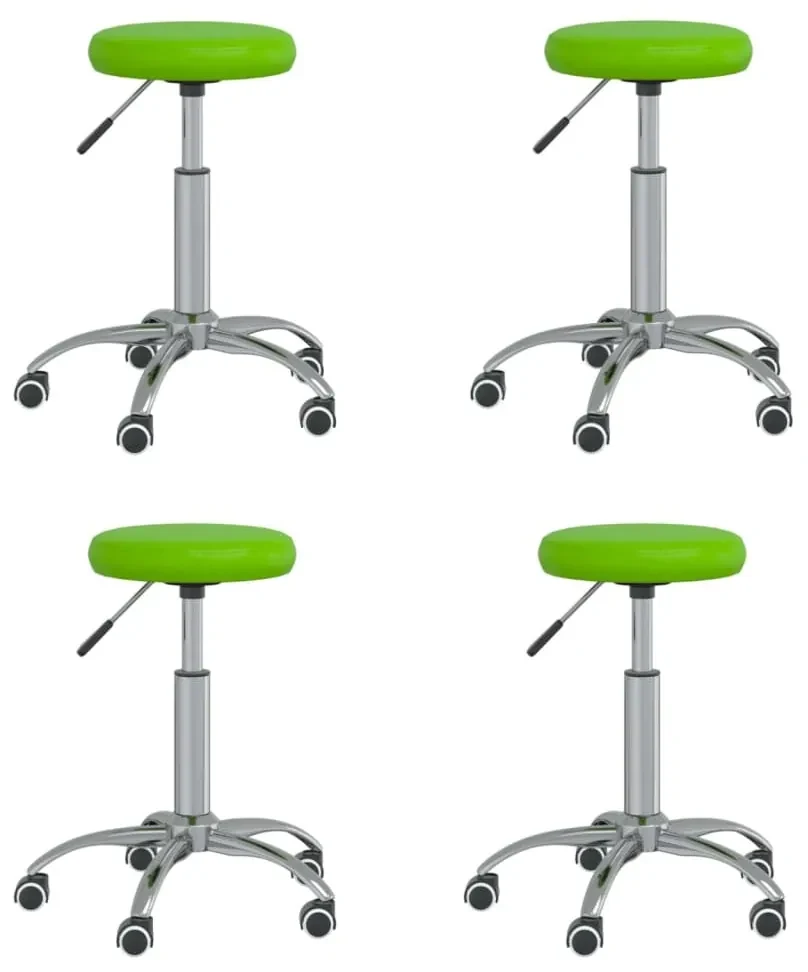 vidaXL Eetkamerstoelen 4 st kunstleer groen