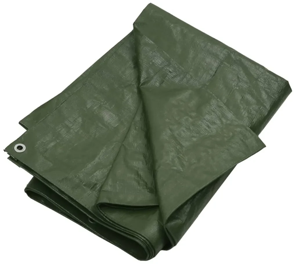vidaXL Dekzeil 180 g/m² 3x3 m HDPE groen