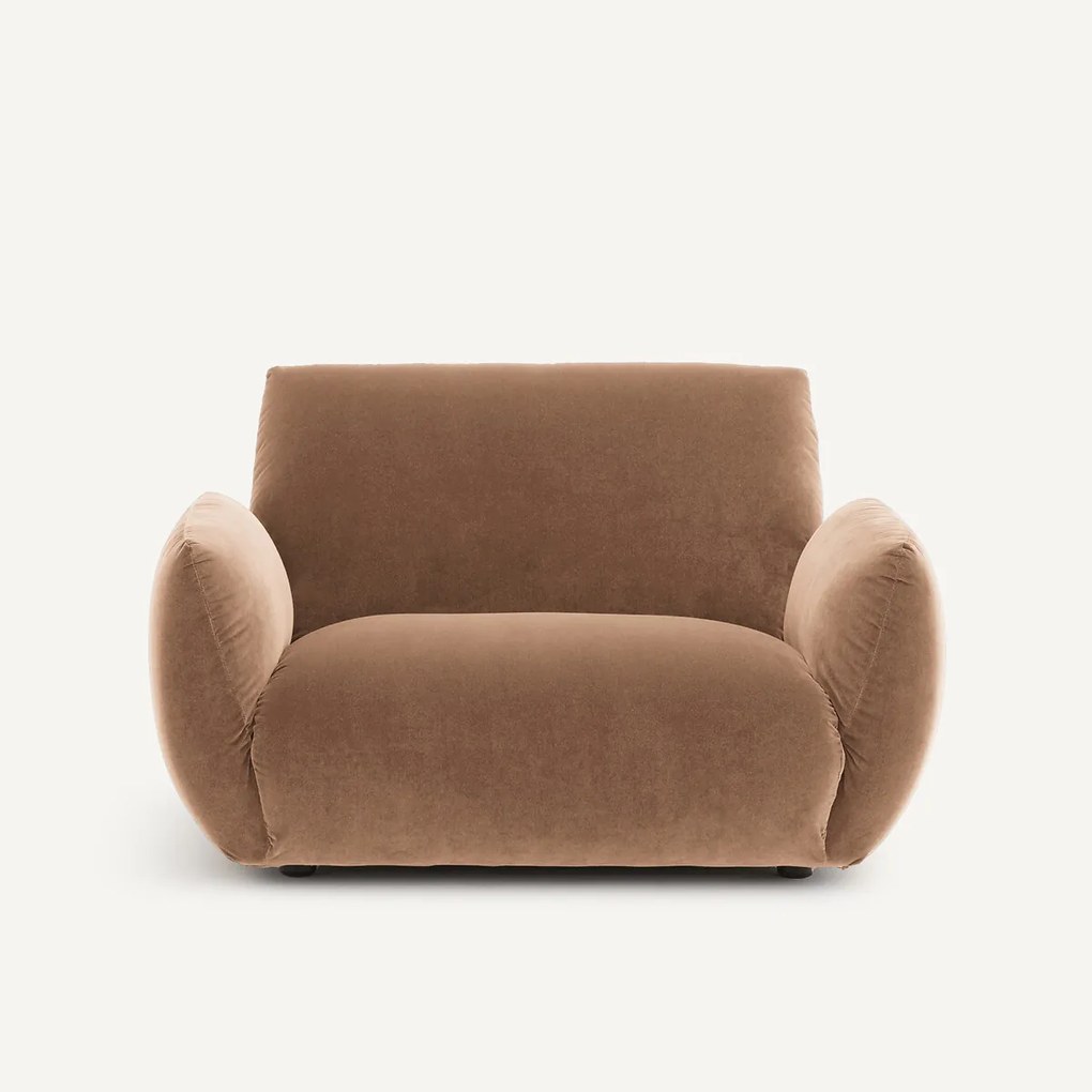 Fauteuil in fluweel, Spogano