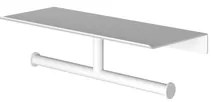 Hotbath &MORE Dubbele Rolhouder - voor planchet serie - Mat wit SHA05WH
