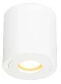 Moderne ronde badkamer Spot / Opbouwspot / Plafondspot wit - Capa Modern GU10 IP44 Lamp