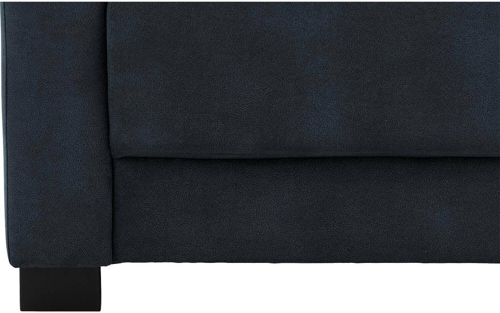 Goossens Zitmeubel My Style blauw, microvezel, 2,5-zits, stijlvol landelijk met chaise longue rechts