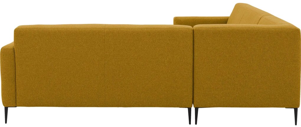 Goossens Key West geel, stof, 2,5-zits, modern design