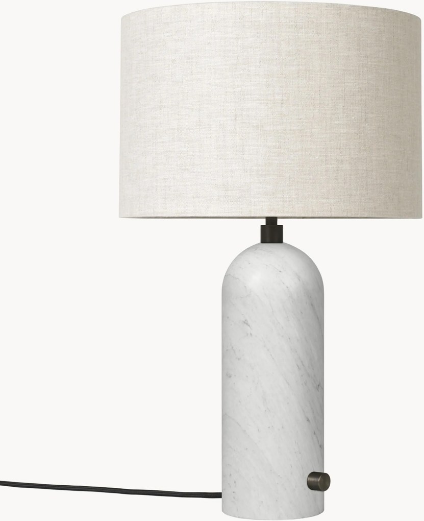 Grote dimbare tafellamp Gravity met marmeren voet, in verschillende formaten