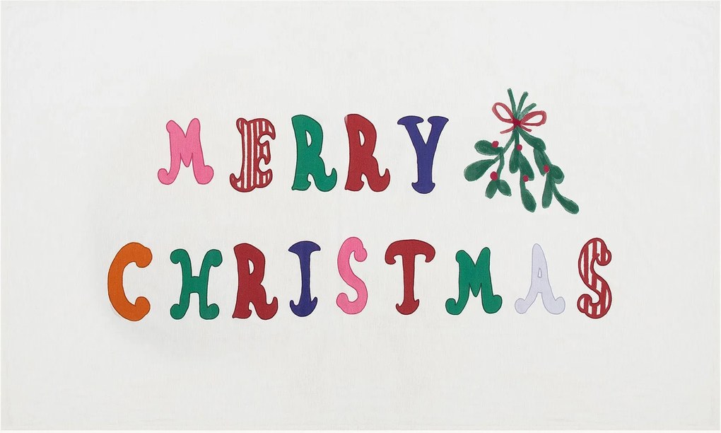 Handgemaakt tafelkleed Merry Christmas