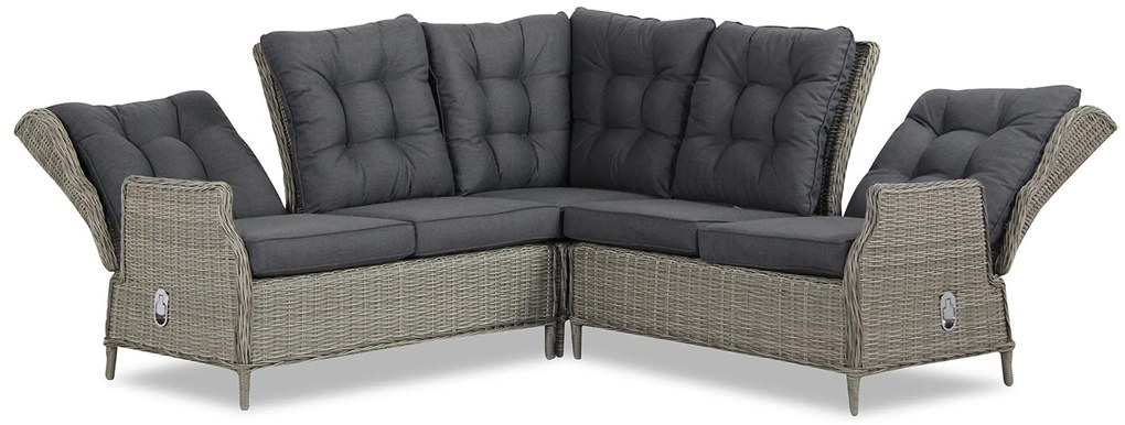 Hoek loungeset 5 personen Wicker Grijs Garden Collections New Castle