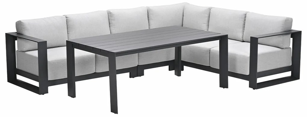 Garden Impressions Malakka lounge dining set 5-delig - valley sand