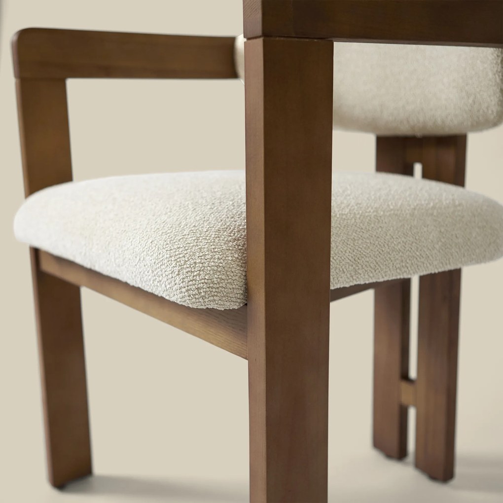 Wabi Sabi Eetkamerstoel Met Armleuning Naturel