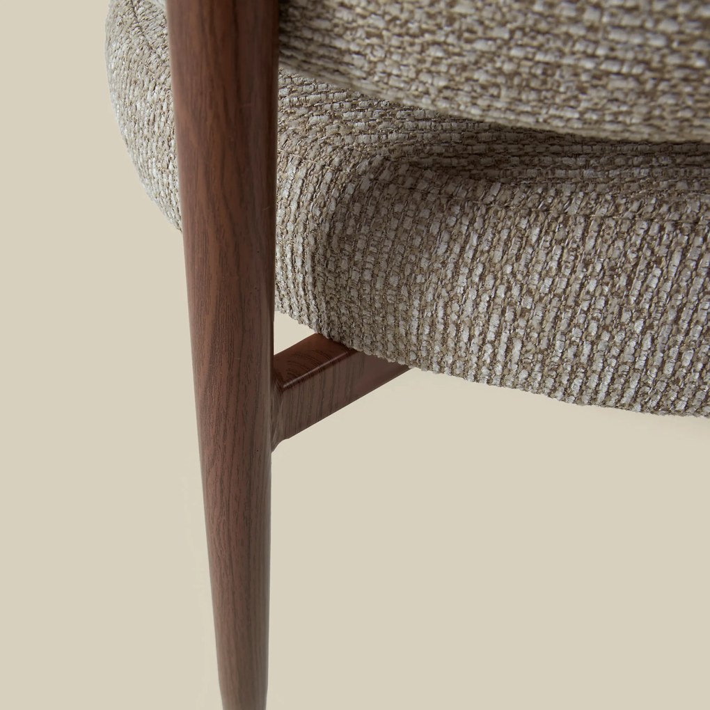 Walnoot Eetkamerstoel Met Armleuningen